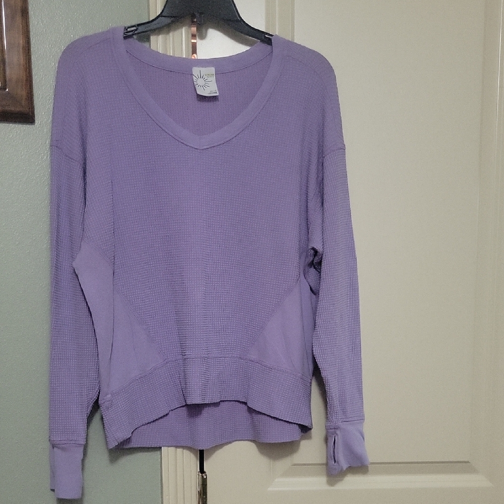 Aerie Purple Long Sleeve Top